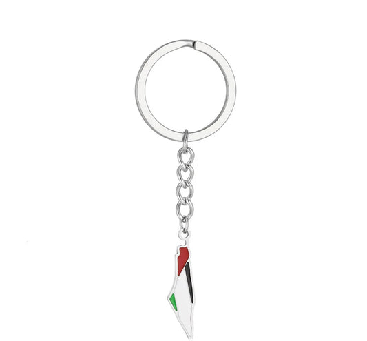 Palestine Flag Map Keychain - Motivated 